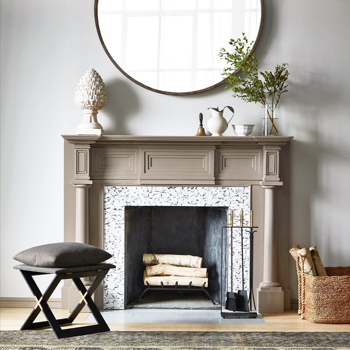 use mirrors to brighten room