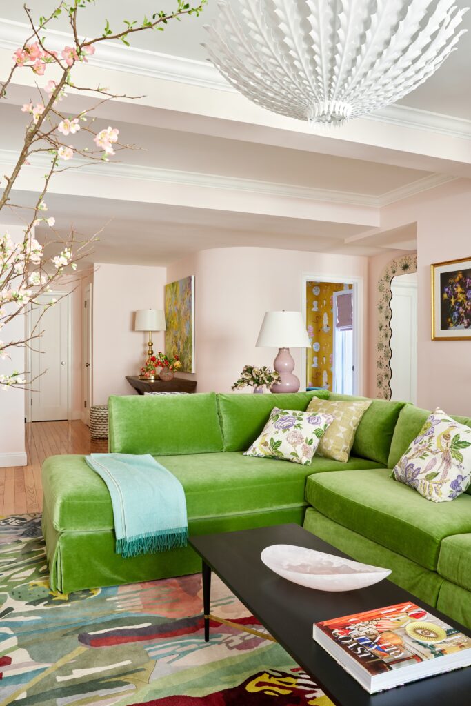 Pastel wall paint to open up a dark room