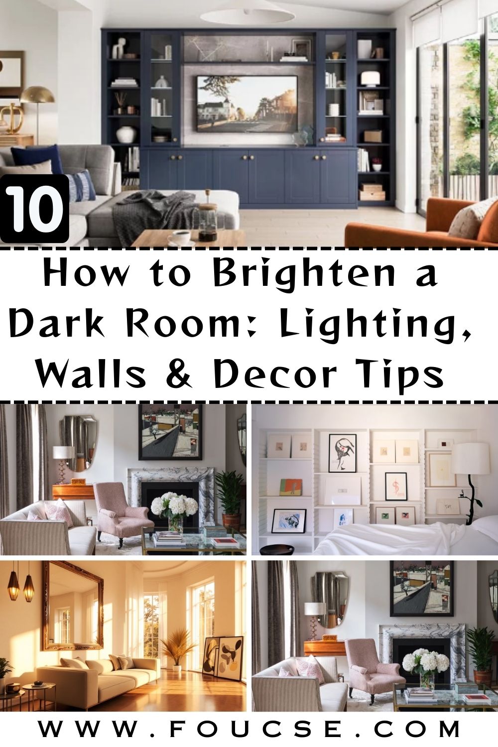 How to Brighten a Dark Room Lighting, Walls & Decor Tips