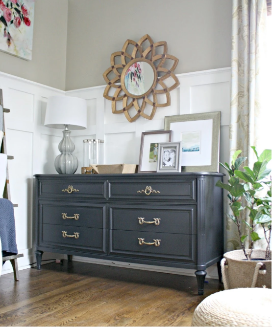 LIGHT FURNITURE PAINT MAKEOVER FOR DARK INTERIOR