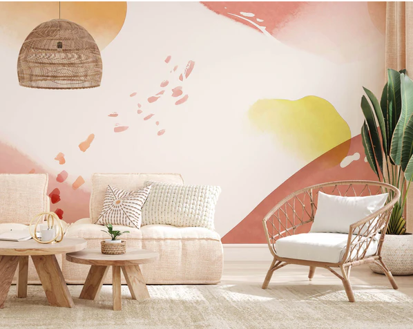 BRIGHT WALLPAPER IDEAS FOR SMALL DARK ROOM