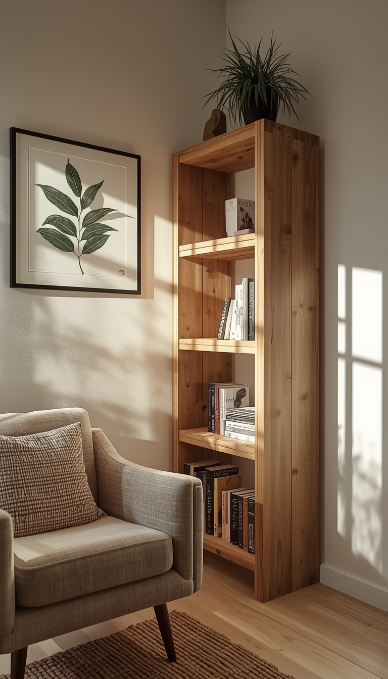 Corner Bookshelf Decor That Makes Any Room Feel Cozy