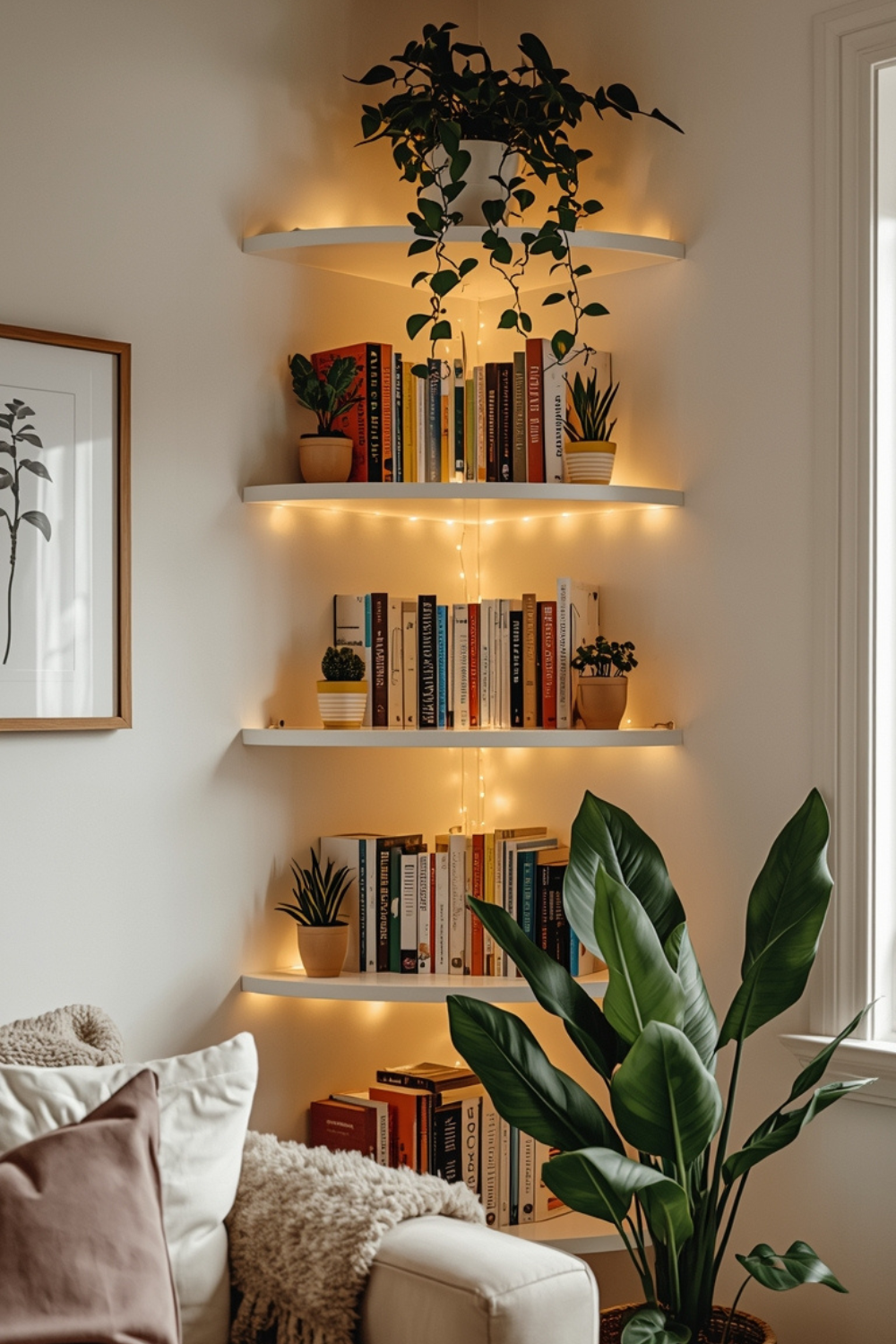 Cozy Corner Bookshelf Ideas for Small Living Rooms