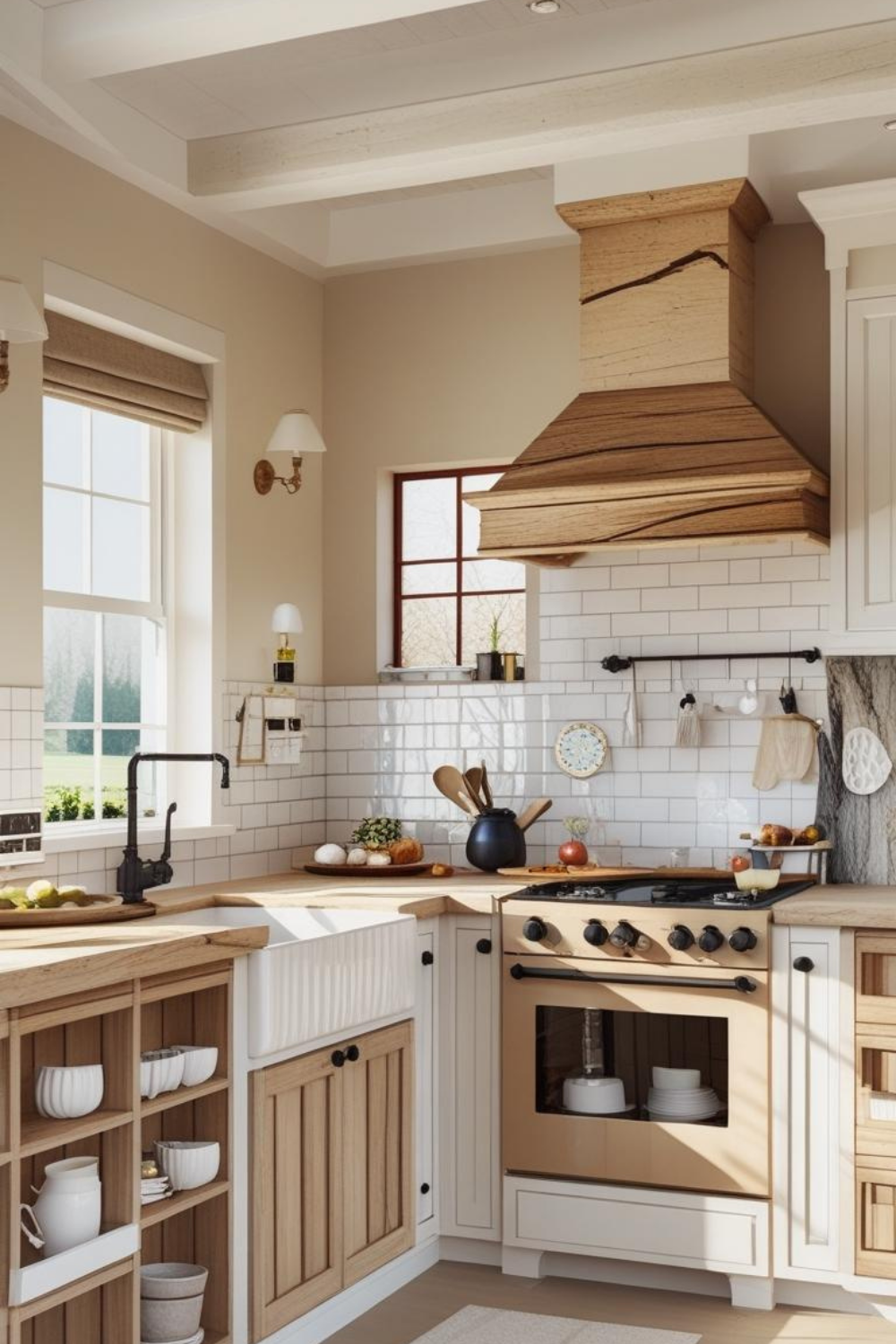 Elevate Your Farmhouse Kitchen with Black Hardware on White Cabinets