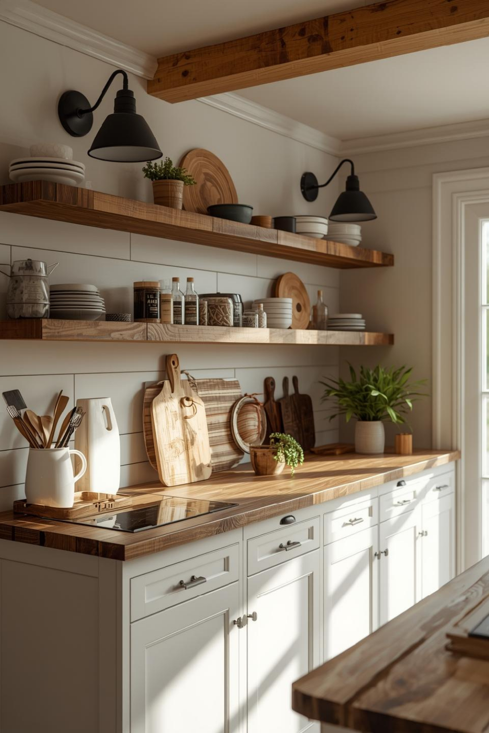 Light Up Your Kitchen with Industrial Black Sconces