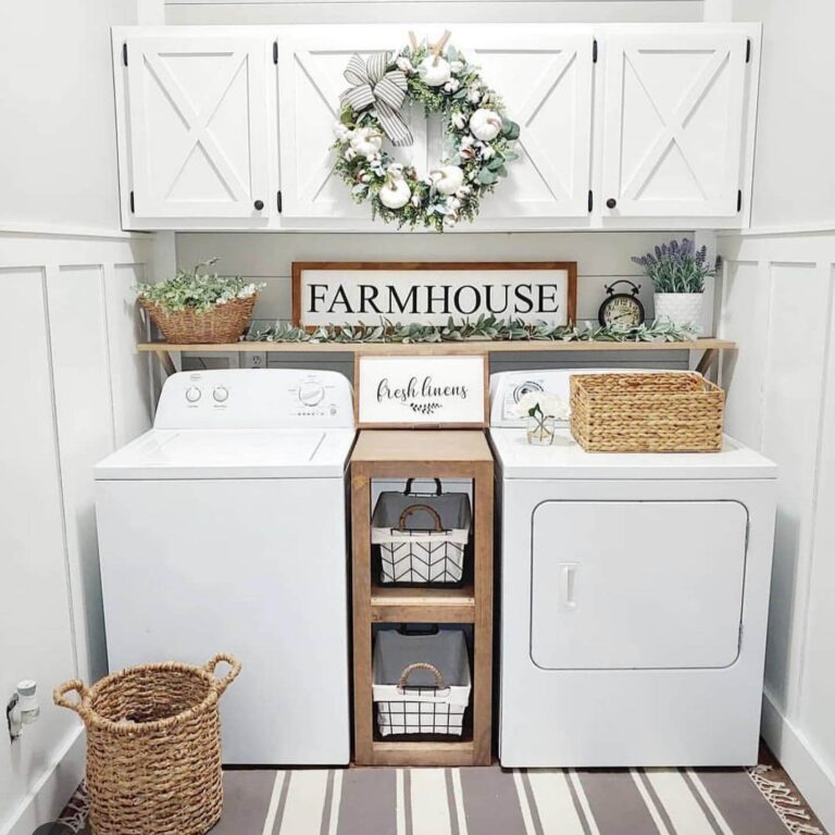 1. Small Laundry Room Ideas for Effortless Storage Organisation