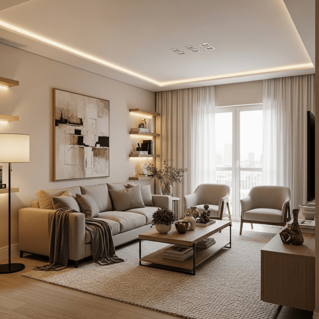 AI Interior Design for Living Rooms That Feel Balanced and Inviting