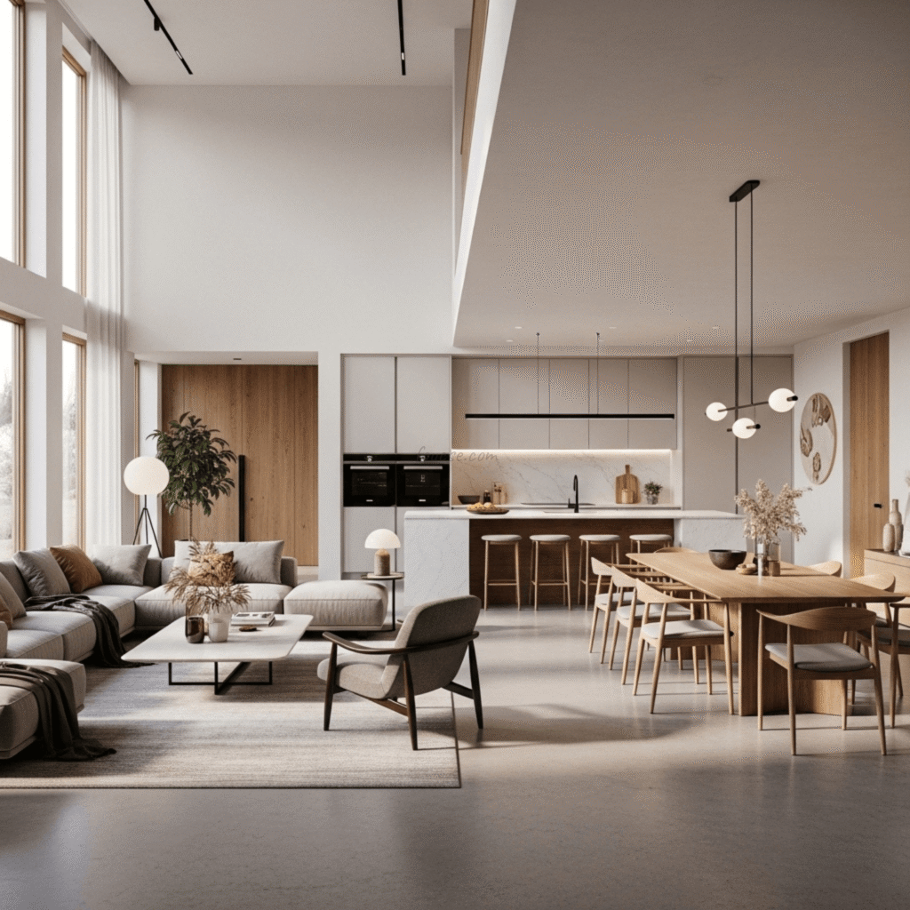 AI Interior Design for Open Plan Homes With Smart Zoning