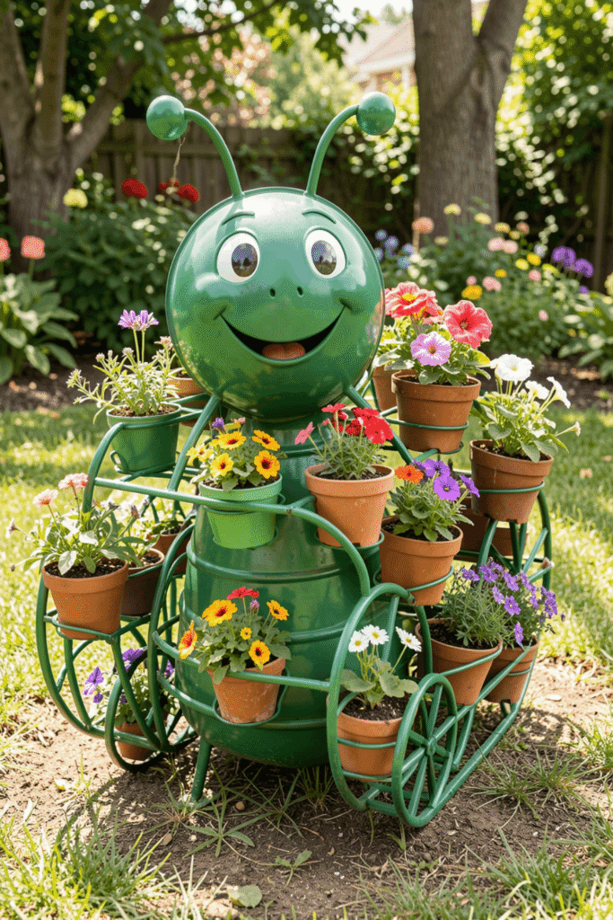 Caterpillar Garden Planter Ideas for Playful Outdoor Decor