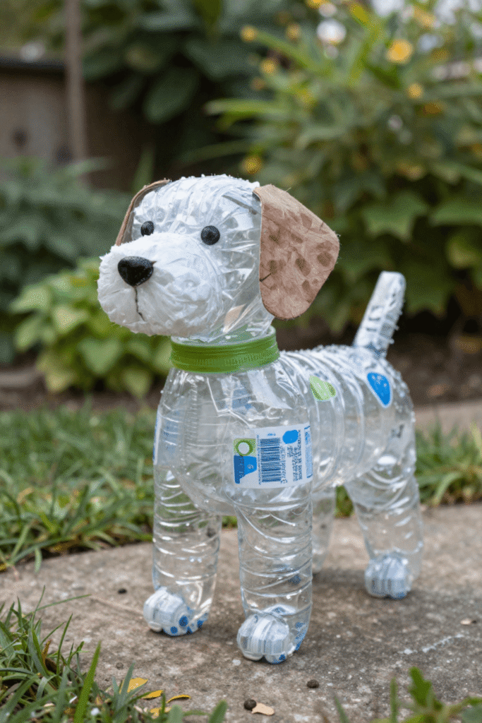 Creative Animal Crafts Made from Recycled Plastic Bottles