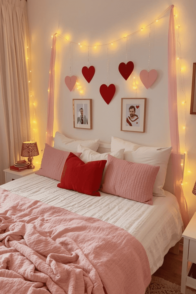 Dreamy Light Valentine Bedroom Aesthetic
