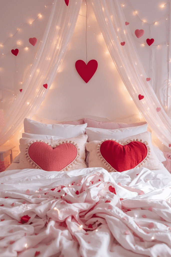 Dreamy Light Valentine Bedroom Aesthetic