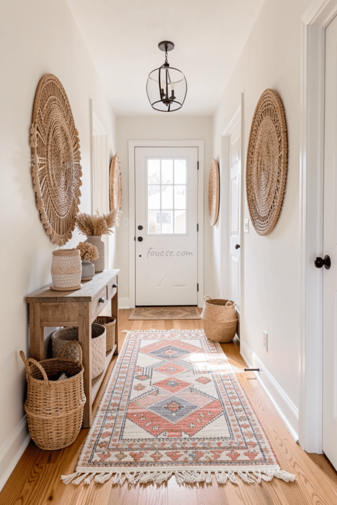 Entryway and Hallway Decor Ideas with Bohemian Charm
