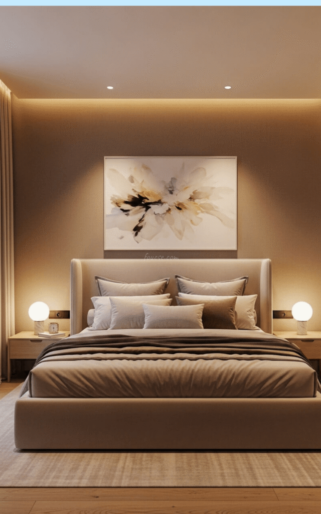 Luxury Neutral Bedroom Focused on Comfort and Simplicity