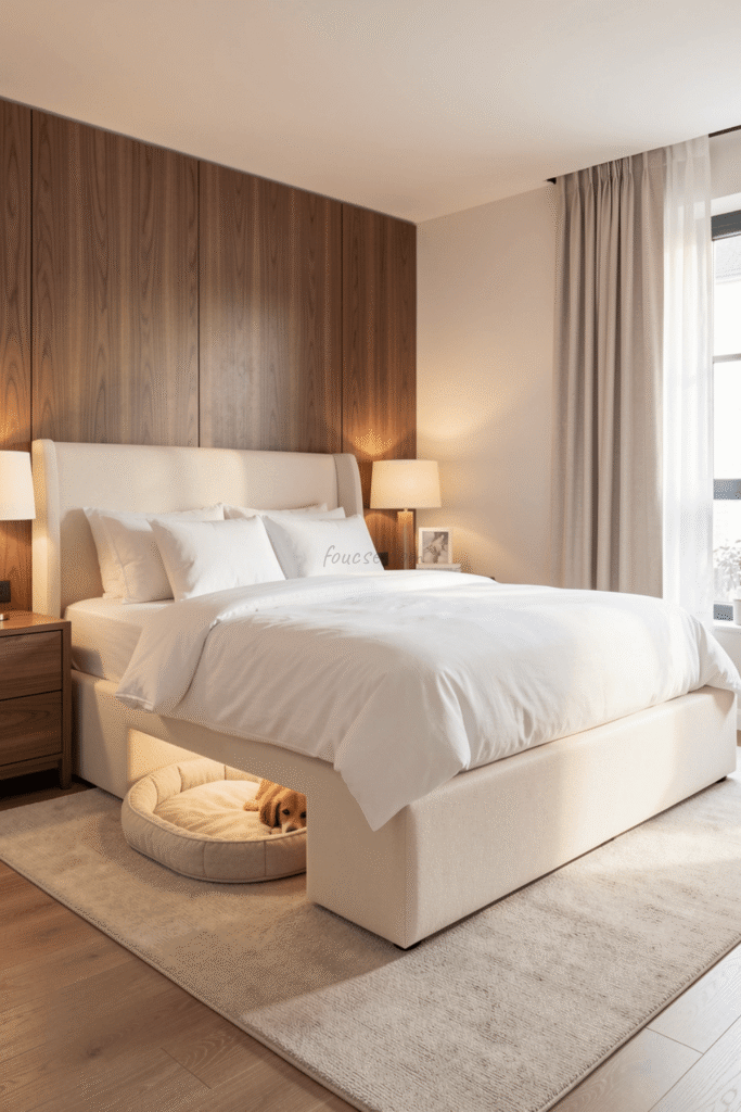 Modern Bedroom Furniture with Integrated Pet Spaces