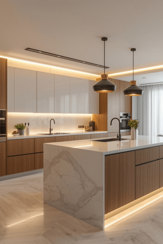 White and Wood Kitchen Decor Ideas for a Bright Modern Look