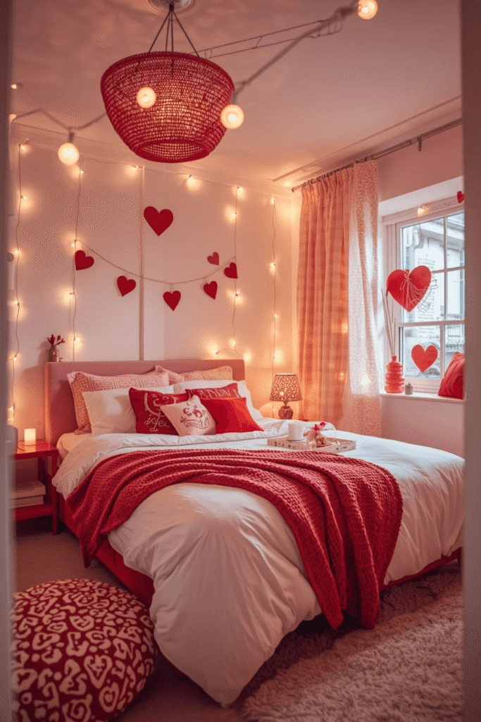 Pinterest Style Valentine Bedroom Decor