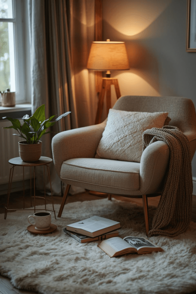 Relaxing Reading Corner Setup for Bedrooms and Living Rooms