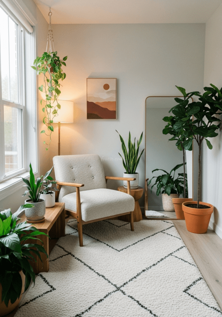 Small Relaxation Corner Ideas with Plants