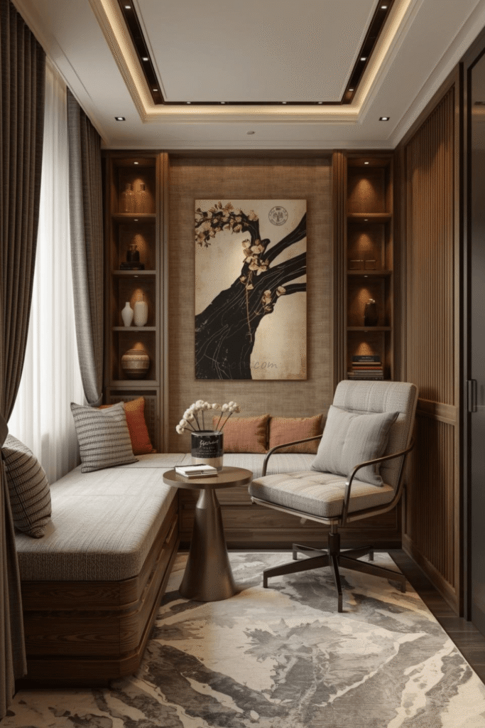 Small Space Luxury With Built-In Furniture