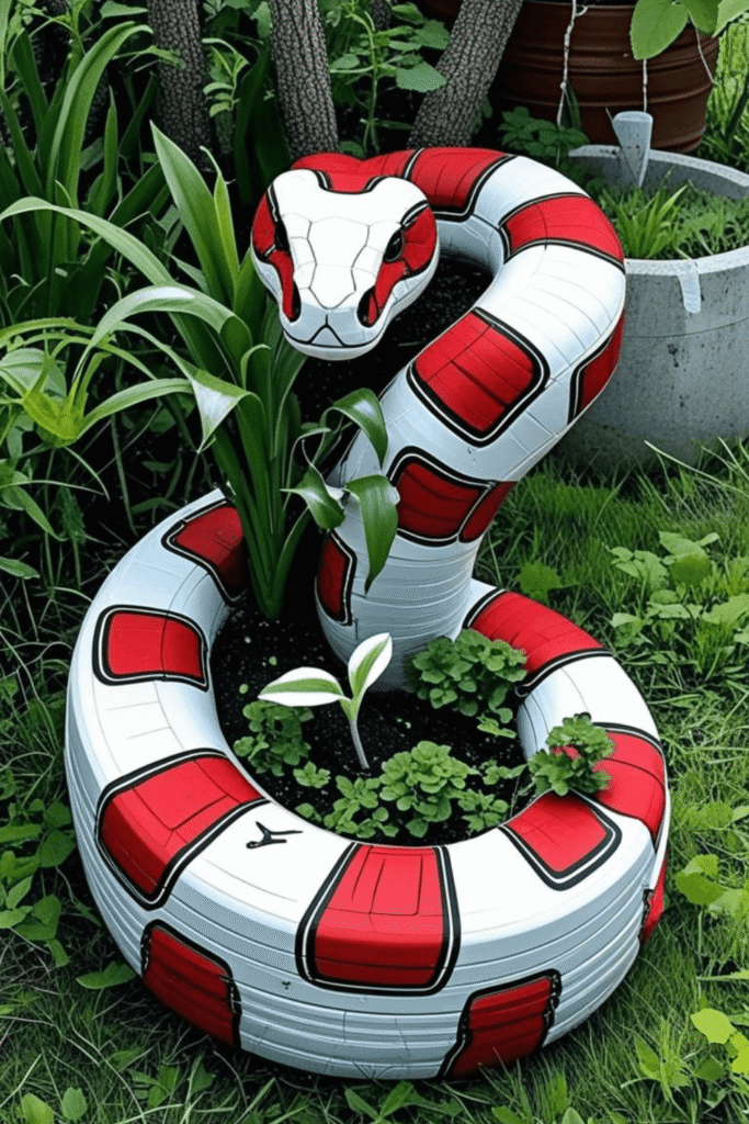 Upcycled Tire Garden Ideas That Combine Art and Plants