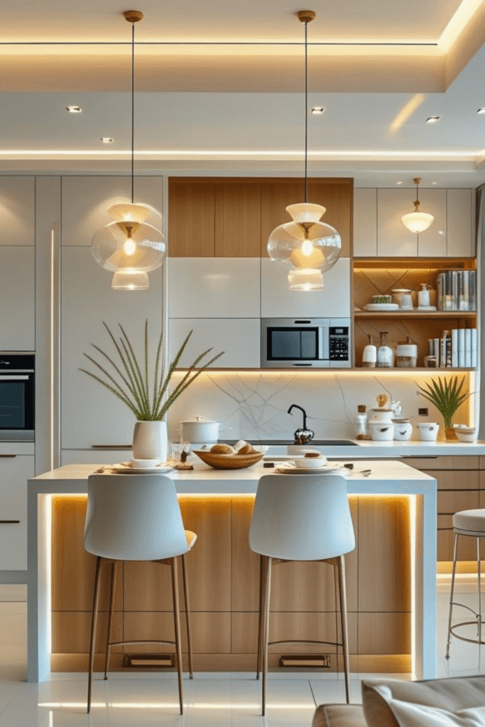 Warm Modern Kitchen Interior Ideas for a High-End Aesthetic